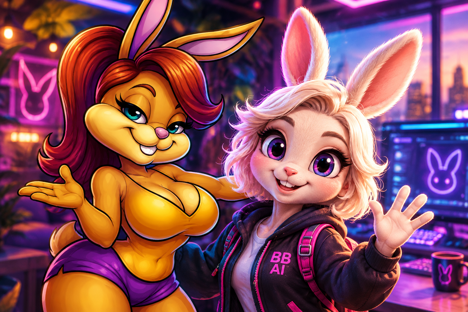 Neon-Bunny-Team